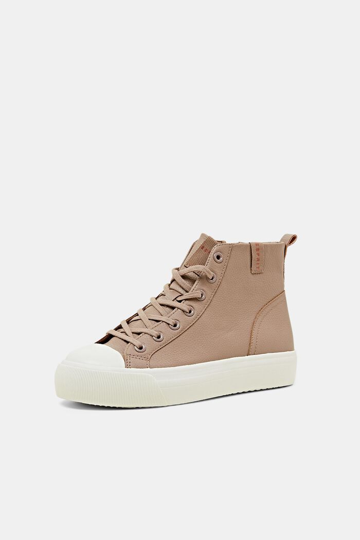 Plateau-Sneakers in Lederoptik