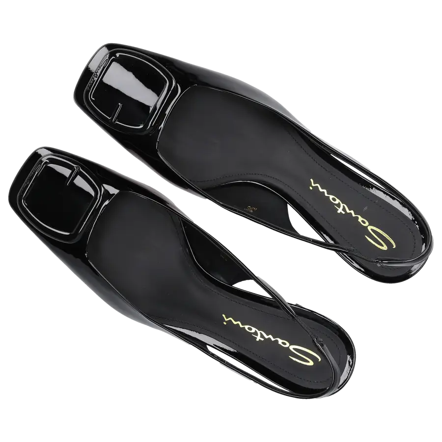 Santoni - Slingpumps 70342 Lackleder - schwarz
