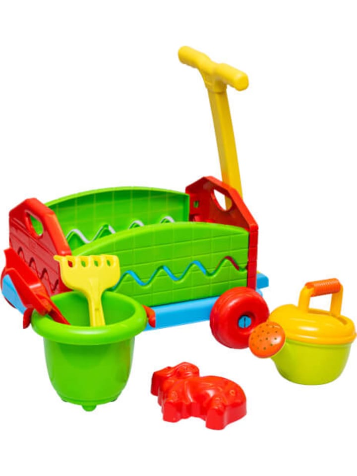 OUTDOOR Active Nachziehwagen mit Eimergarnitur, 6-teilig, ca. 40x32x23 cm, ab 24 Monaten günstig kaufen onesize