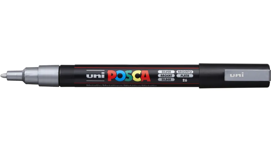 FABER-CASTELL  Marker UNI POSCA PC-3M silber silber