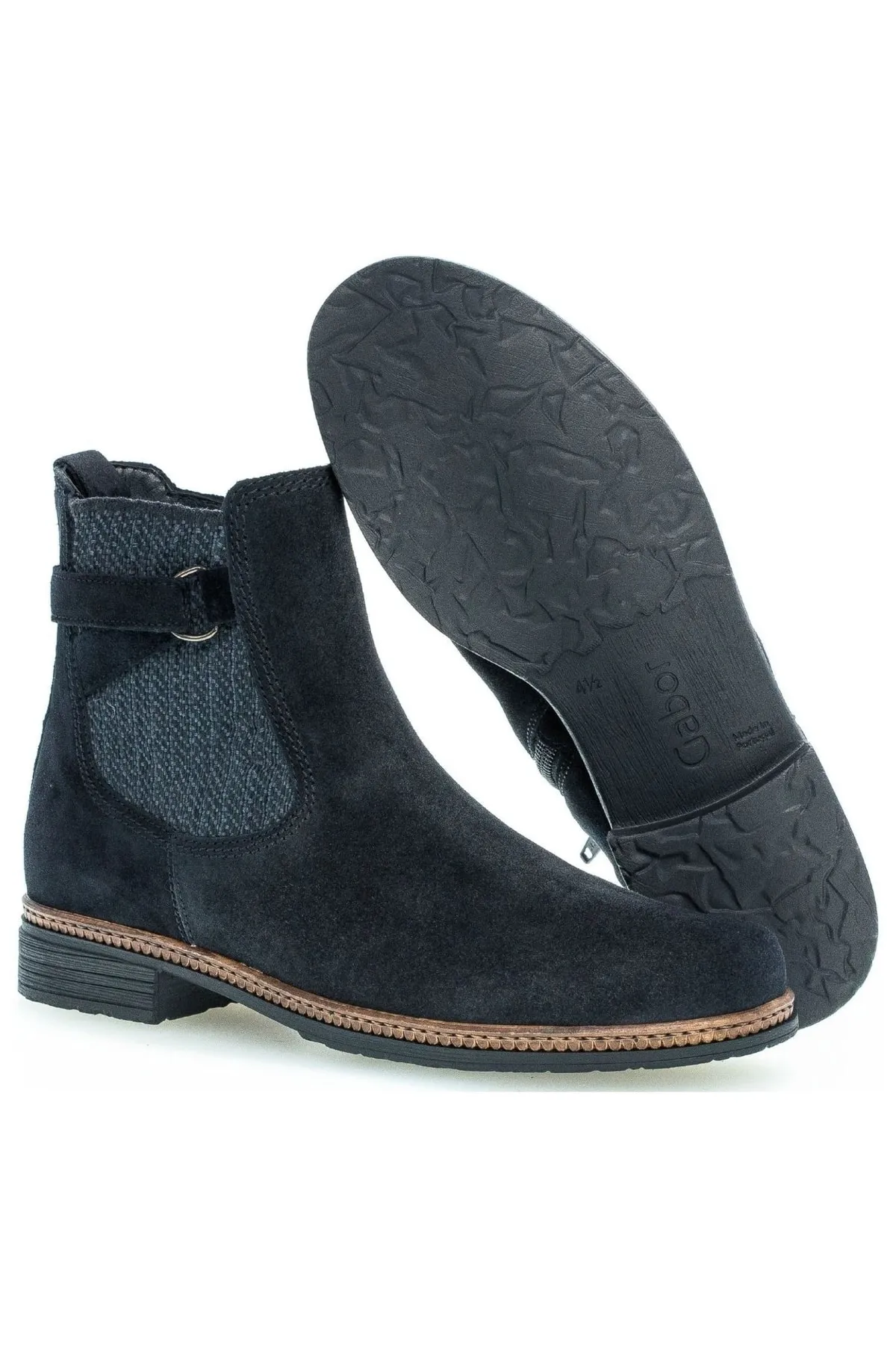 GABOR  Stiefelette - Blau - Blockabsatz