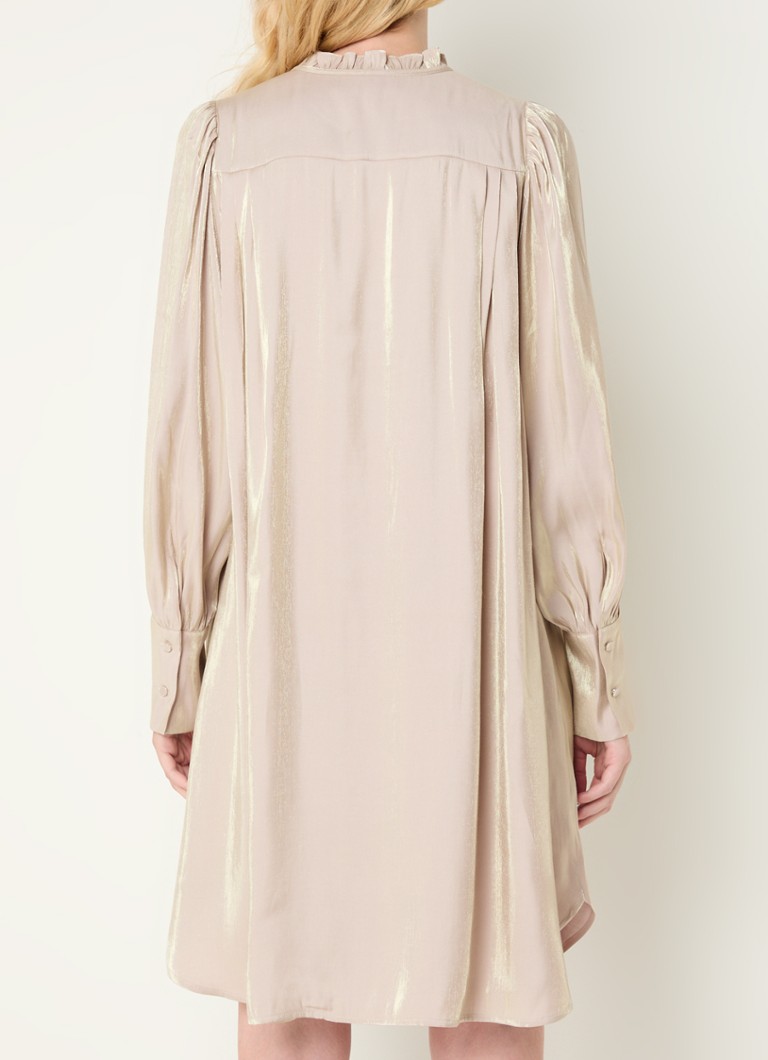 Rochie scurtă tunică Piper de la Bruuns Bazaar cu fundă decorativă