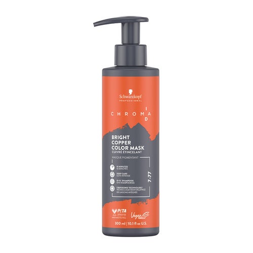 Schwarzkopf Professional Chroma ID Bright Copper színmaszk 300 ml Bright Copper 7-77