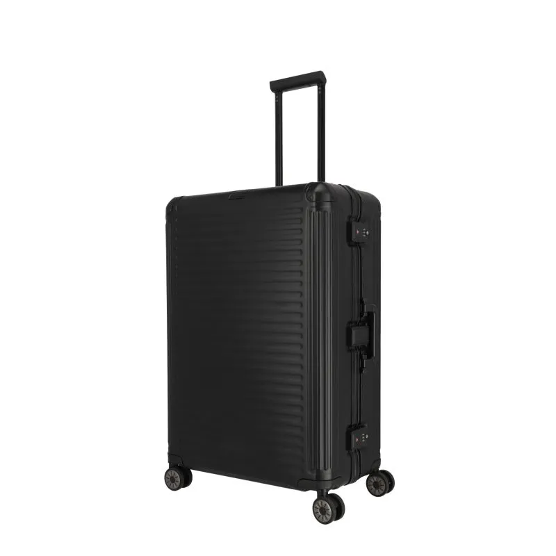 Travelite NEXT Trolley L mit 4 Rollen (77cm) - Schwarz