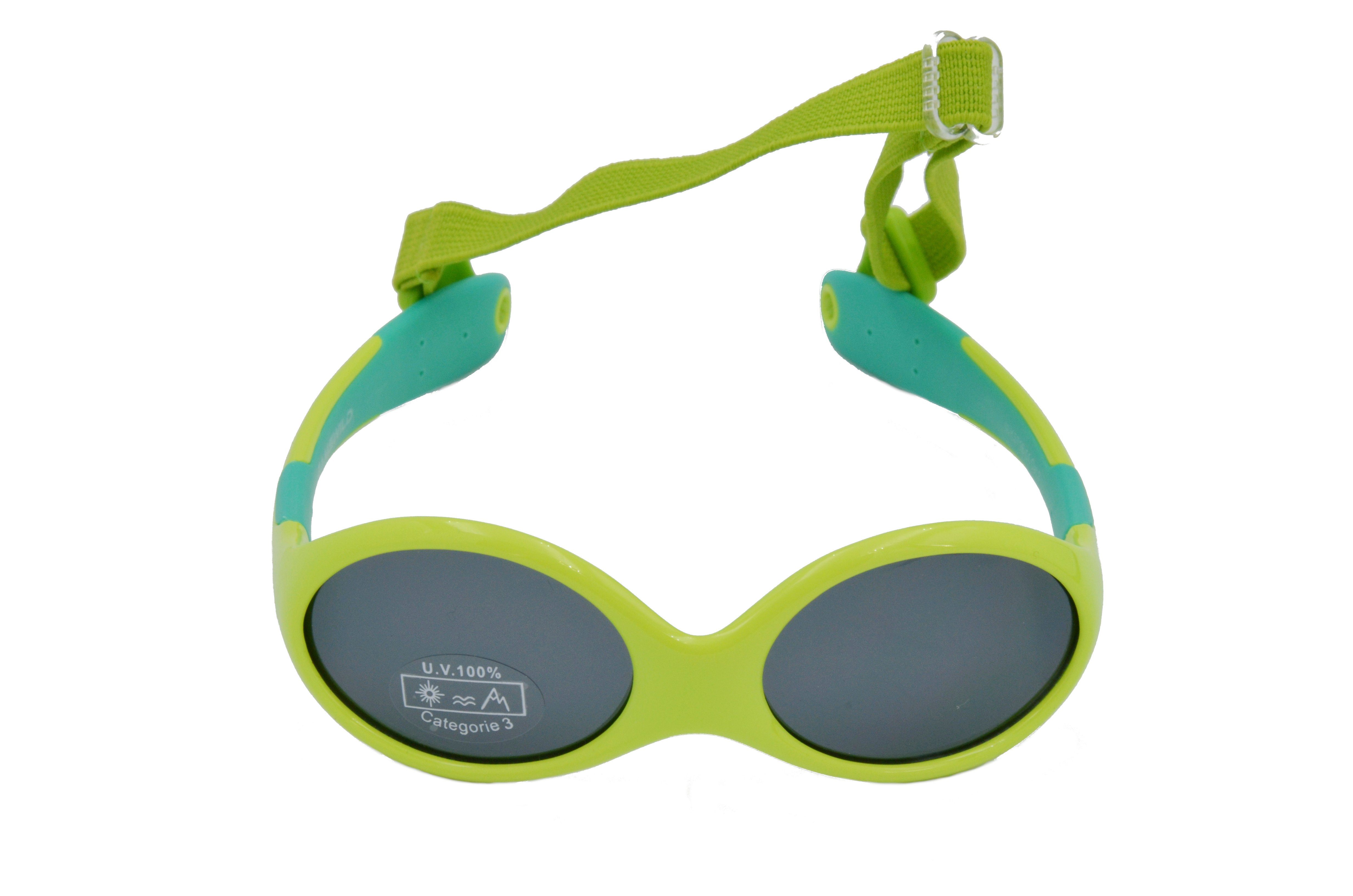 Gamswild Sonnenbrille WK5716 GAMSKIDS Babybrille 0-3 Jahre Kleinkindbrille Mädchen Jungen kids Unisex, blau-orange, rosa-pink, grün symmetrische Form - sitzt immer richtig herum