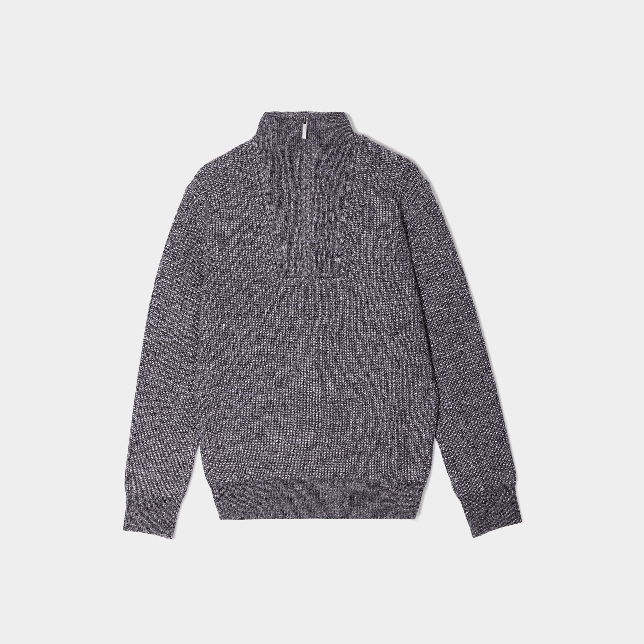 Pull camionneur côtelé gris foncé homme | La Halle