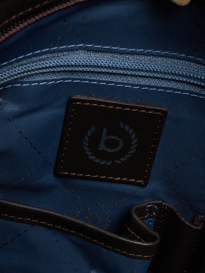 Messenger Bag aus Leder in dunkelbraun