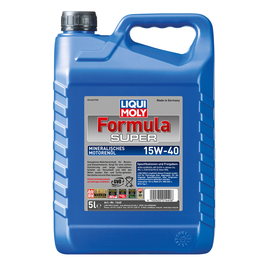 Liqui Moly Formula Super SAE 15W-40 Motoröl , 5 Liter - ATU
