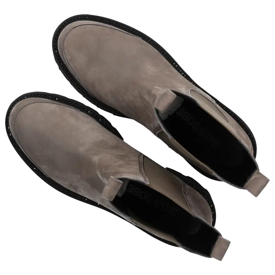 305 SOBE - Chelsea Boots GLORIA Nubukleder - grau