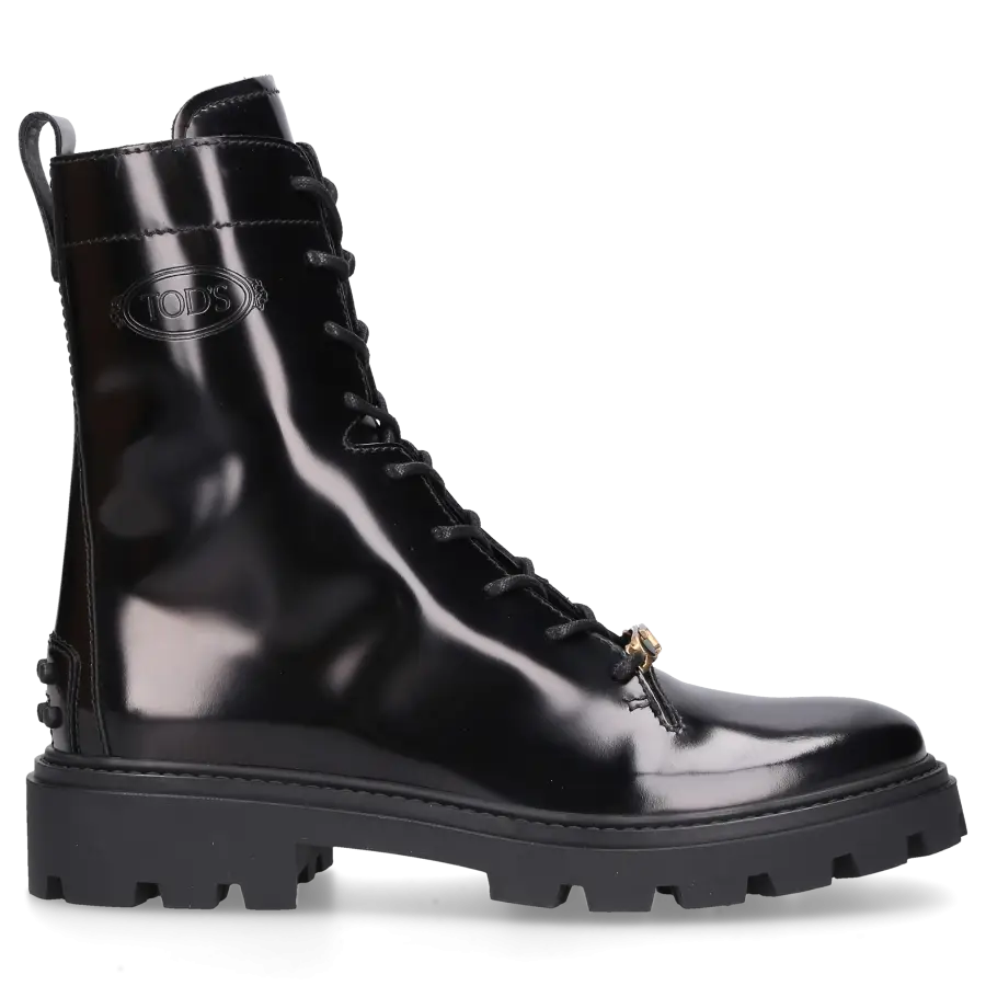 Tod's - Stiefeletten Glattleder - schwarz