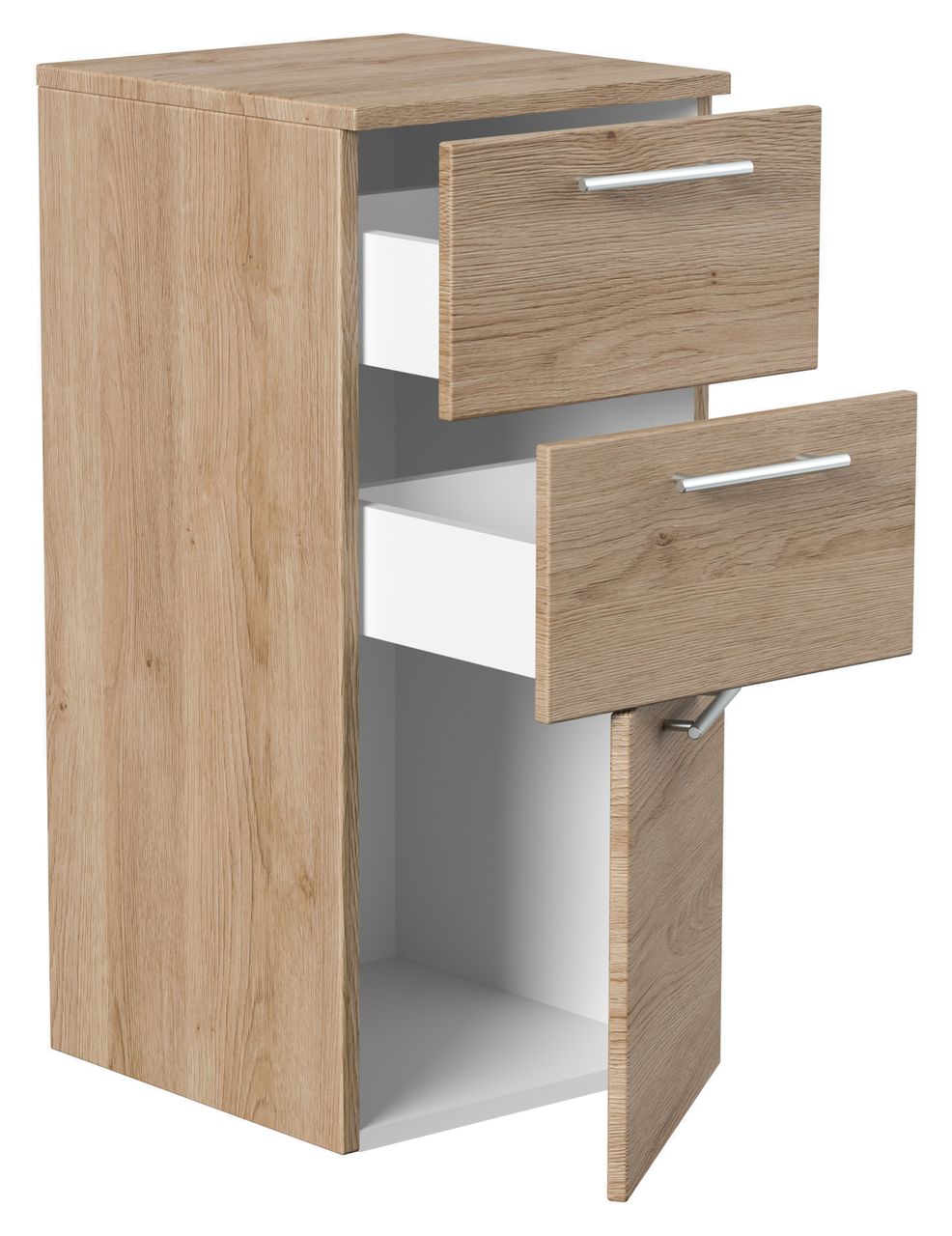 Posseik Badmöbel-Set Teramo 100 cm (6-teilig) eiche hell seidenglanz EEK: F