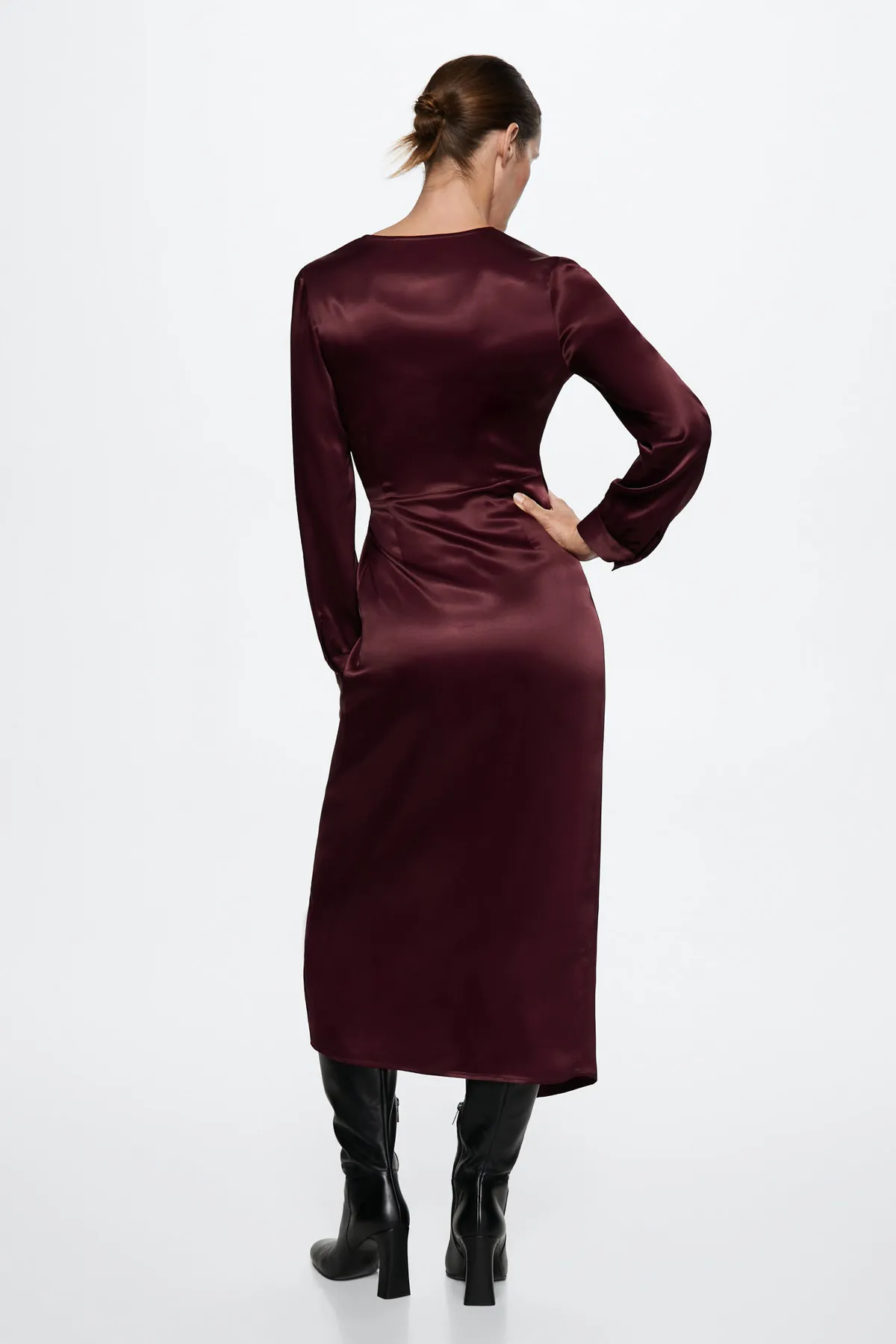 MANGO  37007769 Kleider und Overalls Burgund