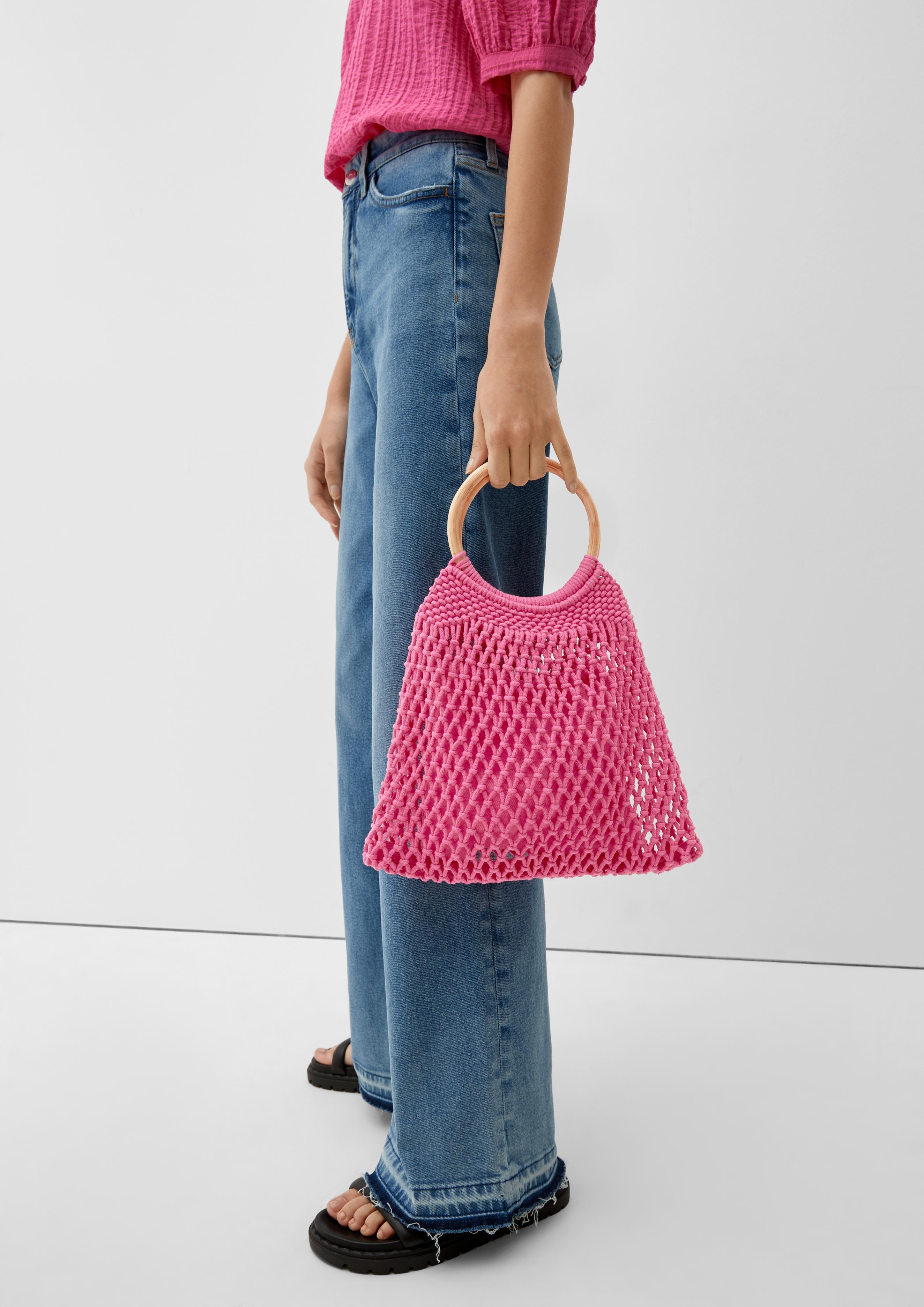 Makramee-Shopper mit Holzgriff  2129936-4426