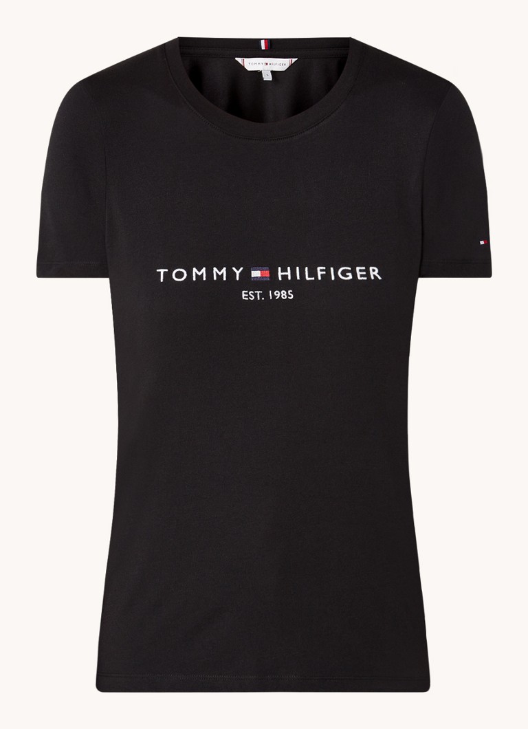 Tommy Hilfiger T-shirt with logo embroidery and round neck