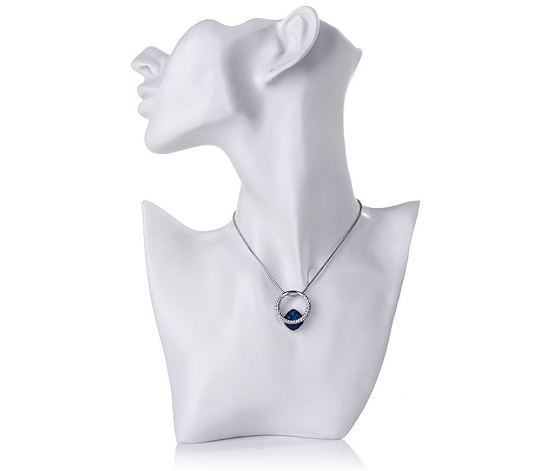 BAYLI Schmuckständer 2er Set Schmuckbüste weiß, Schmuck-Mannequin Büste, Schmuckständer
