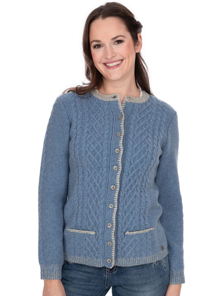 Spieth & Wensky Strickjacke DIESSEN in jeans günstig kaufen
