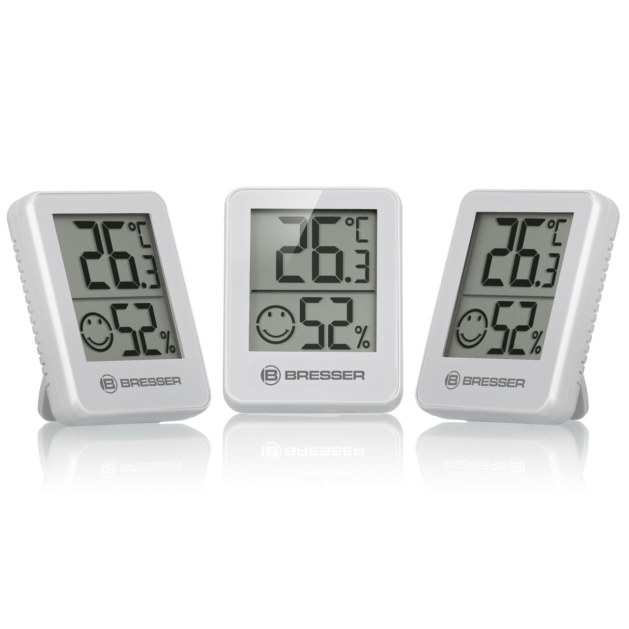 Bresser ClimaTemp Hygro Indikator 6er-Set Thermo-/Hygrometer