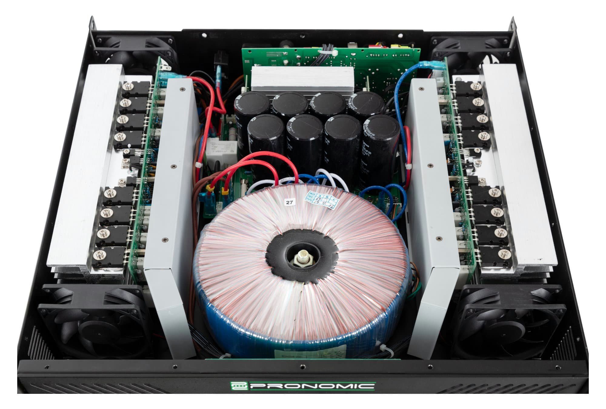 Pronomic XA-800 Endstufe 2x 800W/4 Ohm, 2x 1300W/2 Ohm, 2x 1900W Audioverstärker (2600 W, Schaltungstype: Class H)
