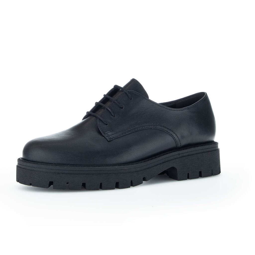 Gabor comfort Schnürschuh schwarz