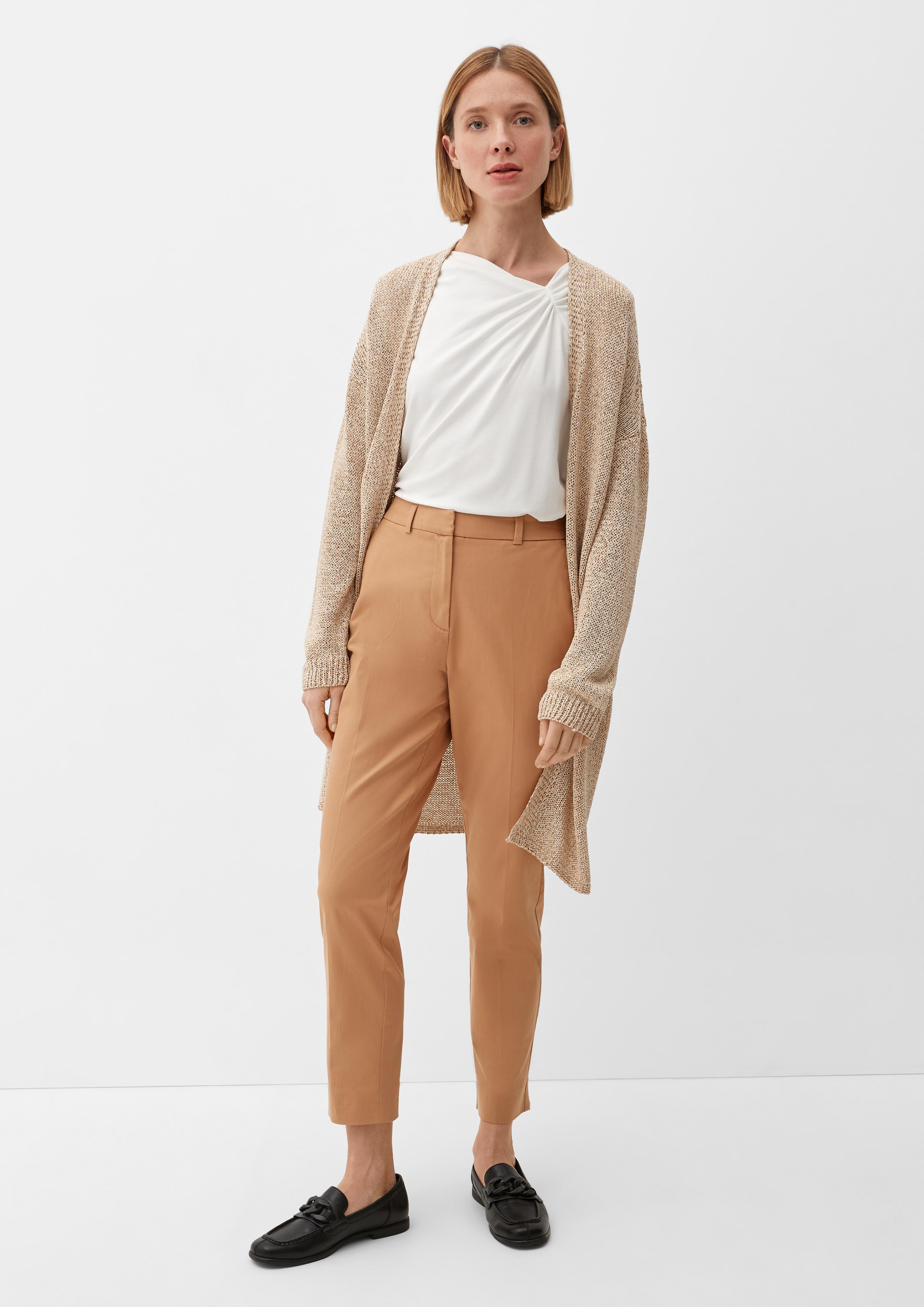 Slim: Chinohose mit Bundfalte  2129602-8461