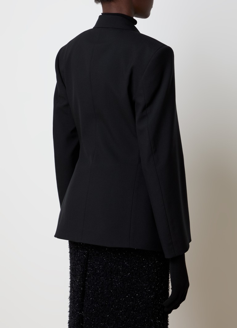 Balenciaga gyapjú blézer fedőzsebekkel