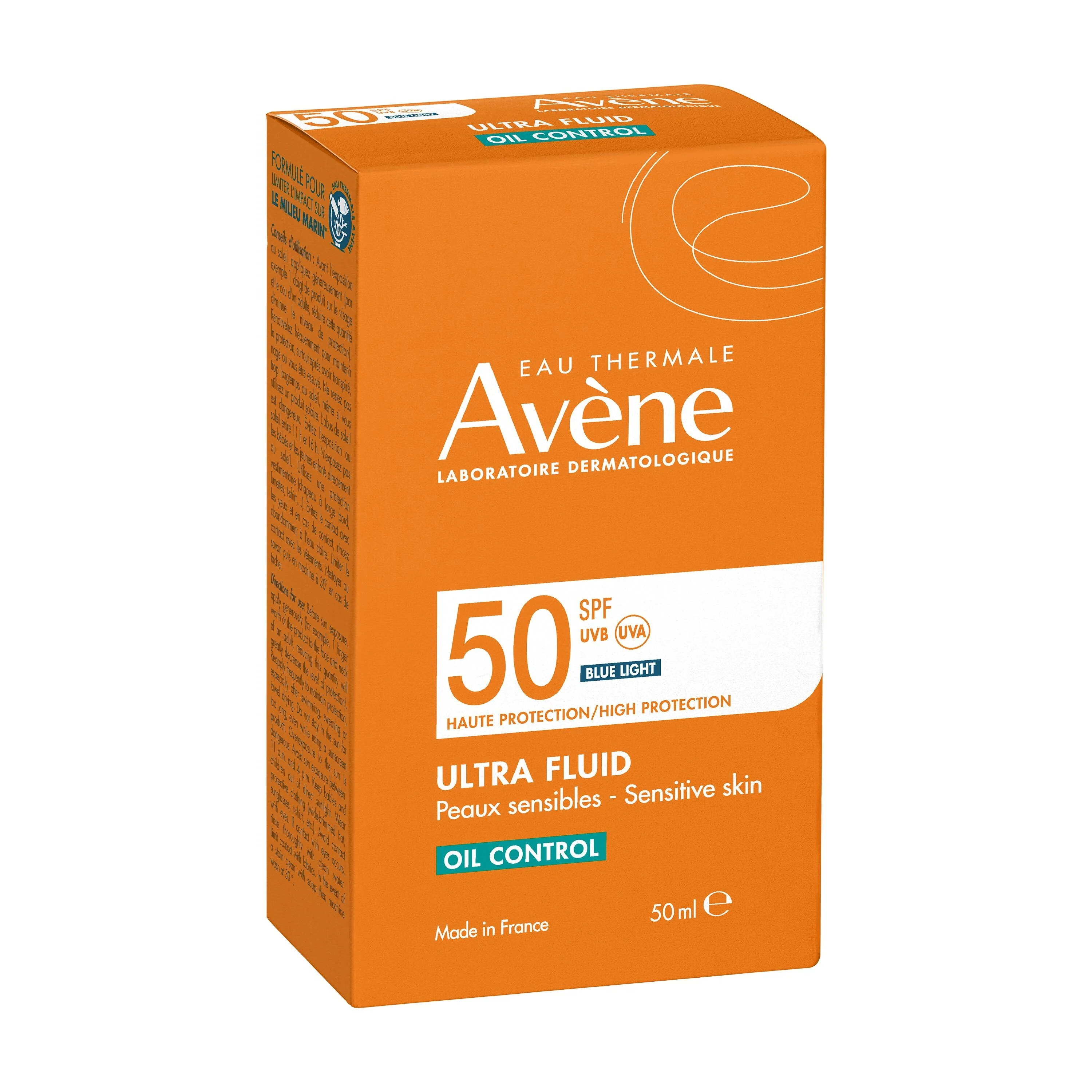 Suncare Ultra Fluid Oil Control SPF50 - Vysoko ochranný opaľovací krém na tvár.