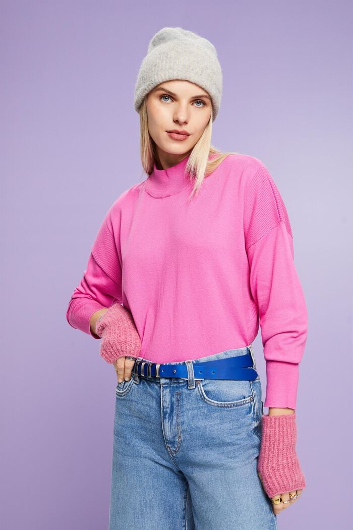 Pullover mit Stehkragen