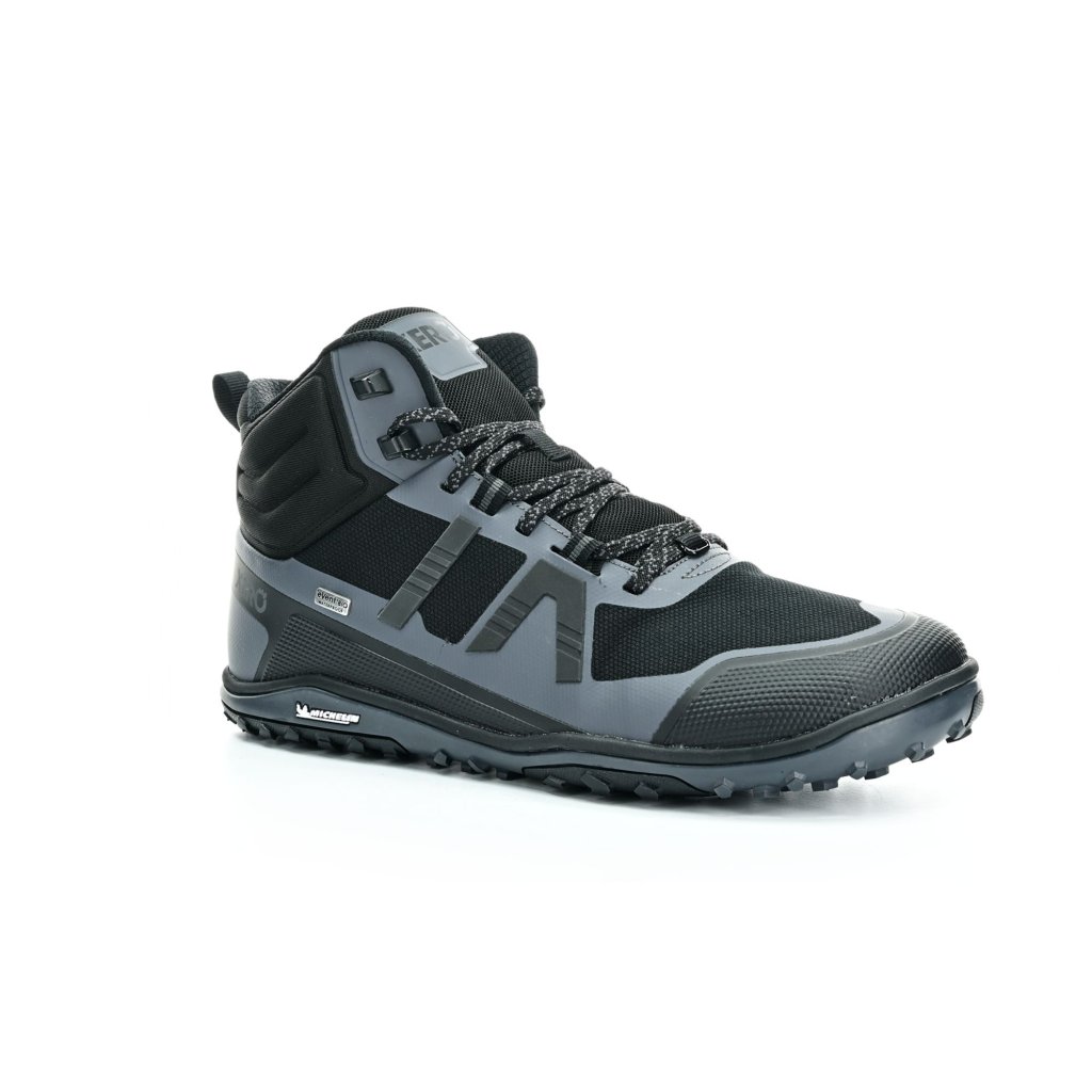 Xero Shoes Scrambler Mid WP Black/Asphalt M Outdoor-Barfußschuhe
