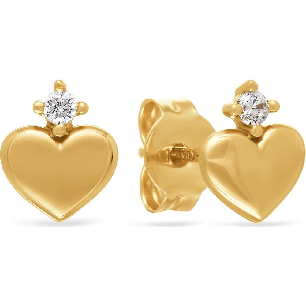 FAVS Boucles d'oreilles à fermoir à poussette 375 Or jaune Boucles d'oreilles
