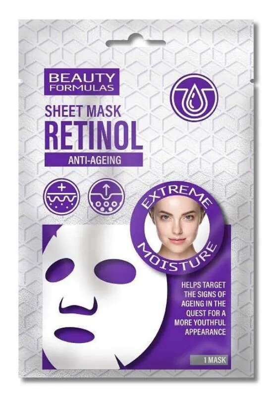 Maschera in tessuto anti-età al retinolo di Beauty Formulas