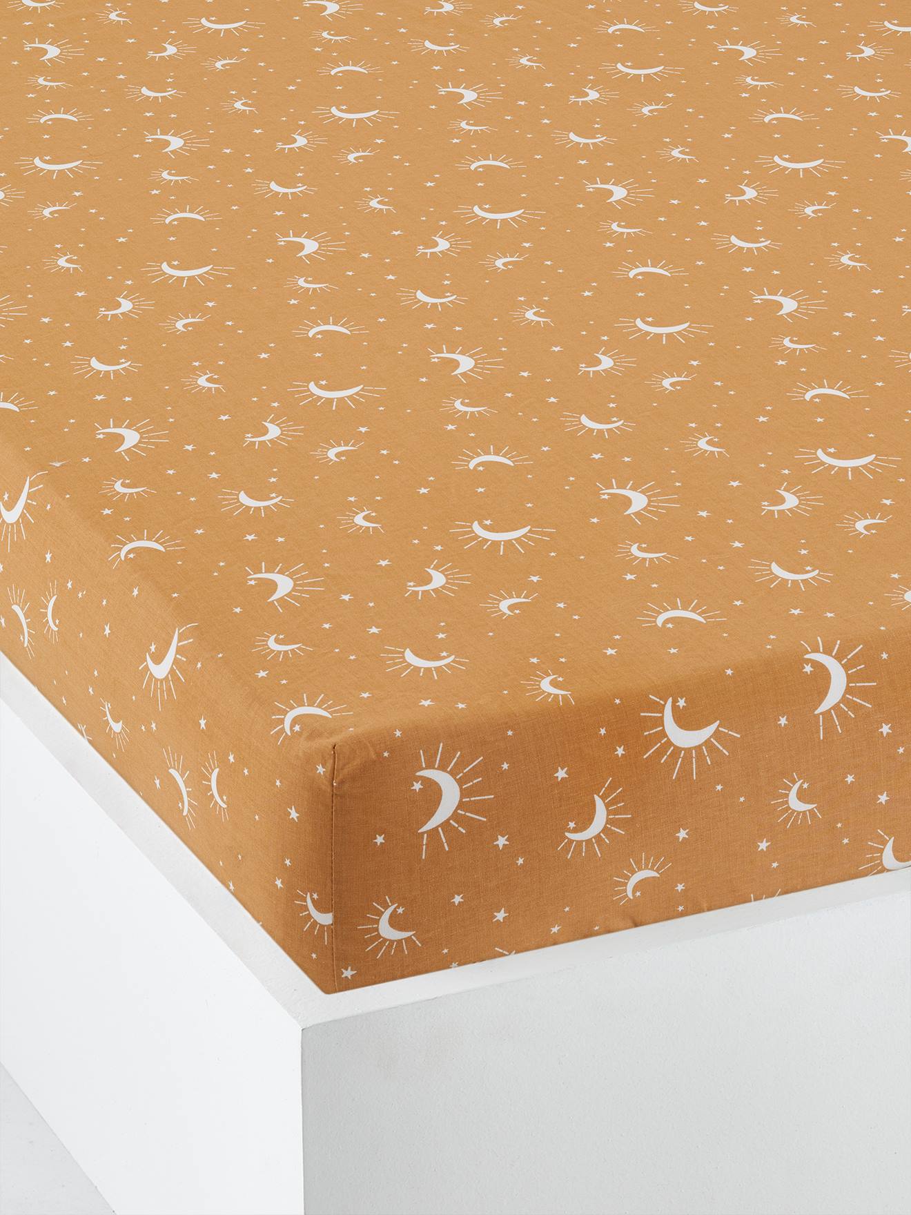 Drap-housse enfant ASTRO ocre