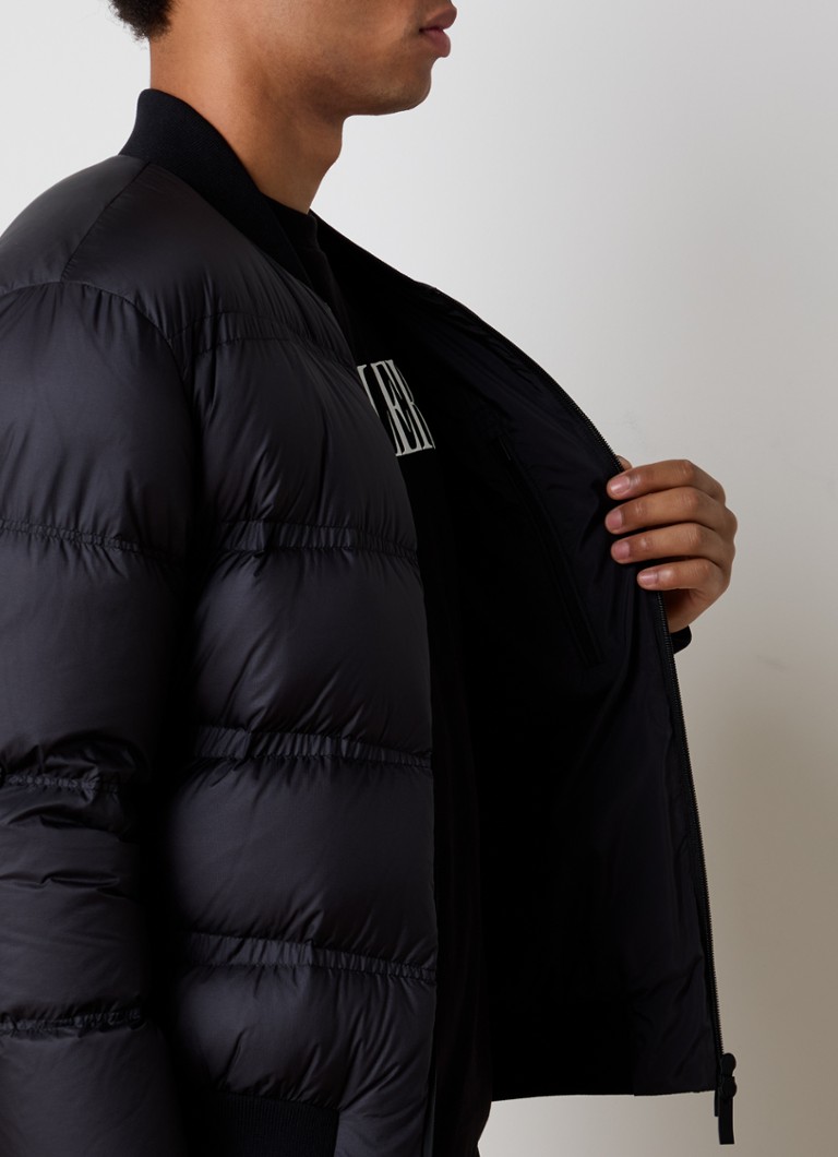 Moncler Quilted bomber jacket with down filling