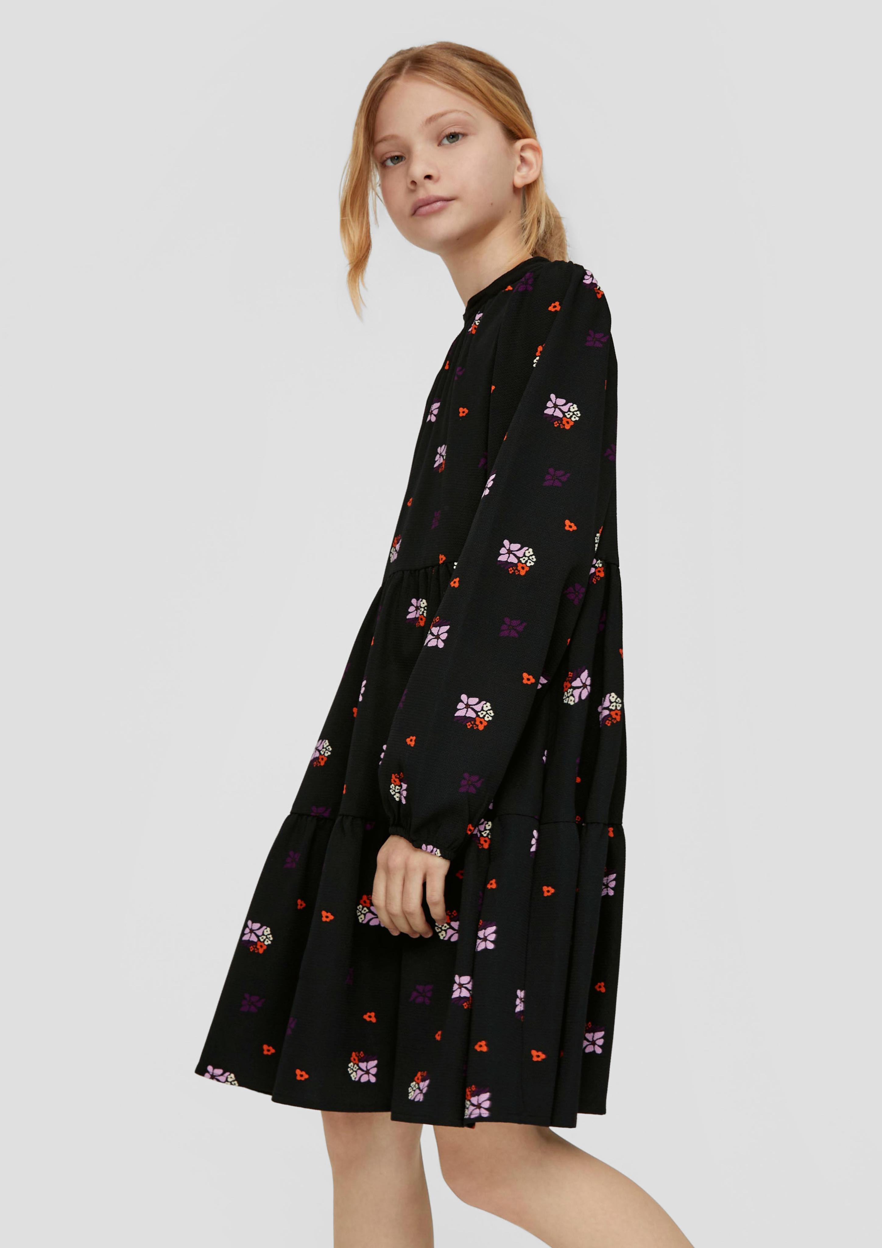 Crêpe-Kleid mit Raffung  2134012-99A1