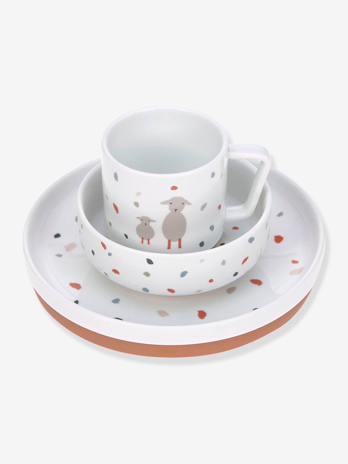 Coffret repas LÄSSIG en porcelaine little mateys royal blue