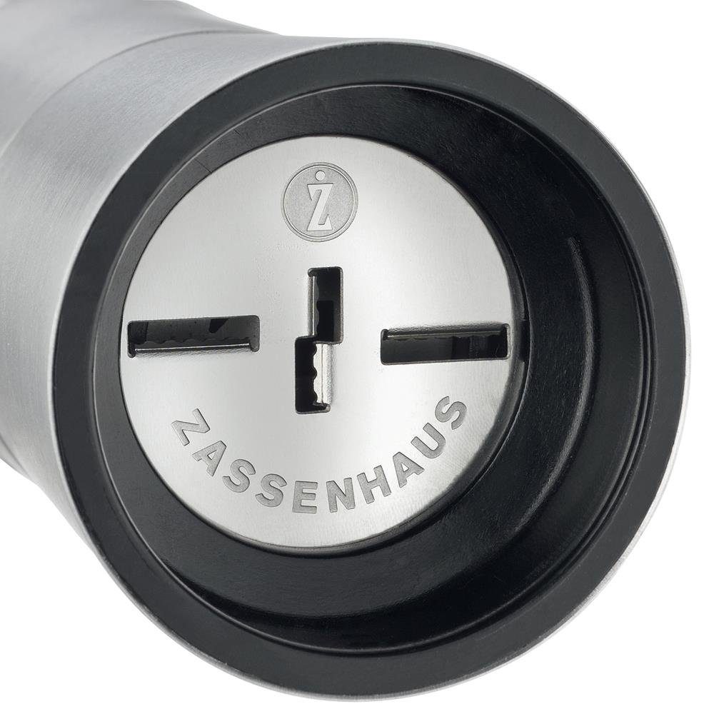 ZASSENHAUS Muskatmühle Mephisto 13 cm Edelstahl/Acryl Manuell, mit Vorratsfach und Verschlusskappe