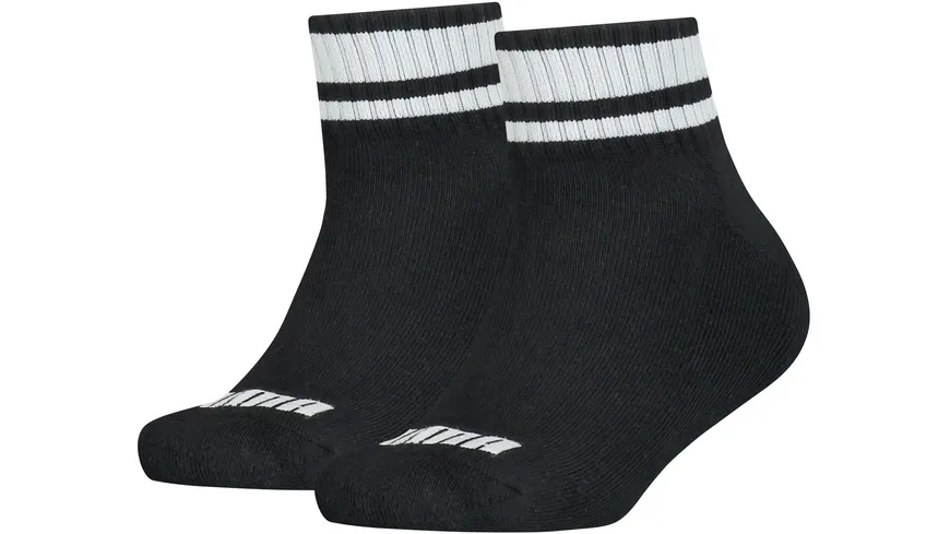 PUMA Kinder Kurzsocken Clyde Junior Quarter 2er Pack black
