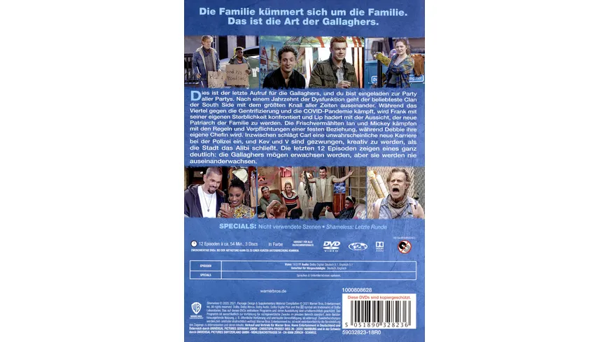 Shameless: Staffel 11 - Finale Staffel  [3 DVDs]