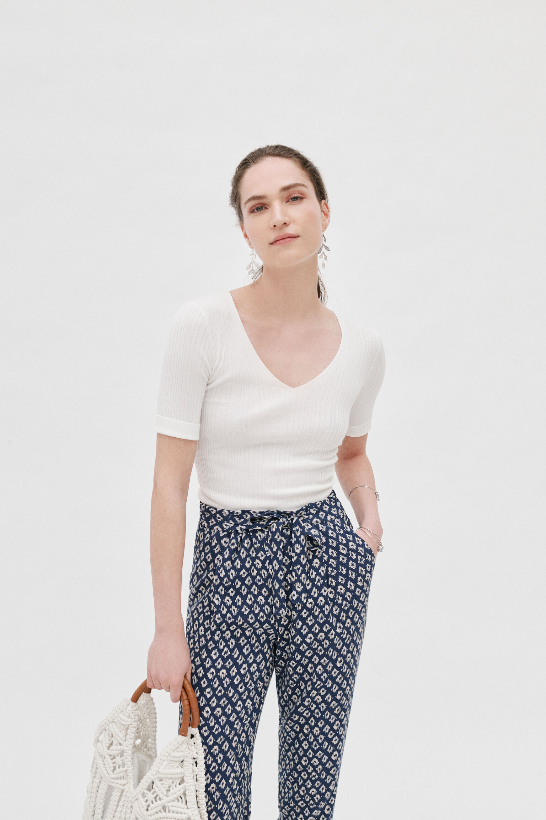 pull camille ivoire femme
