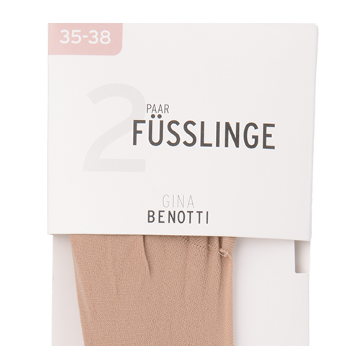 2 Paar Damen Ballerina-Füsslinge ohne Naht