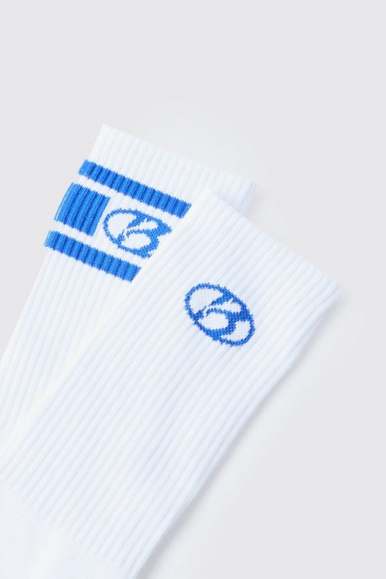 2er-Pack Sport-Socken mit B-Streifen