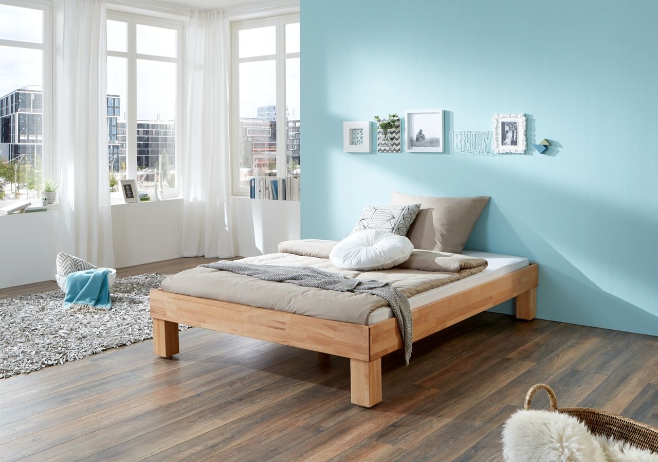Relita Futonbett Manuela, ohne Kopfteil, 120x200 Buche massiv geölt