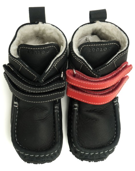 ZeaZoo ~ Yeti Strap Wollfleece ~ Black/Red