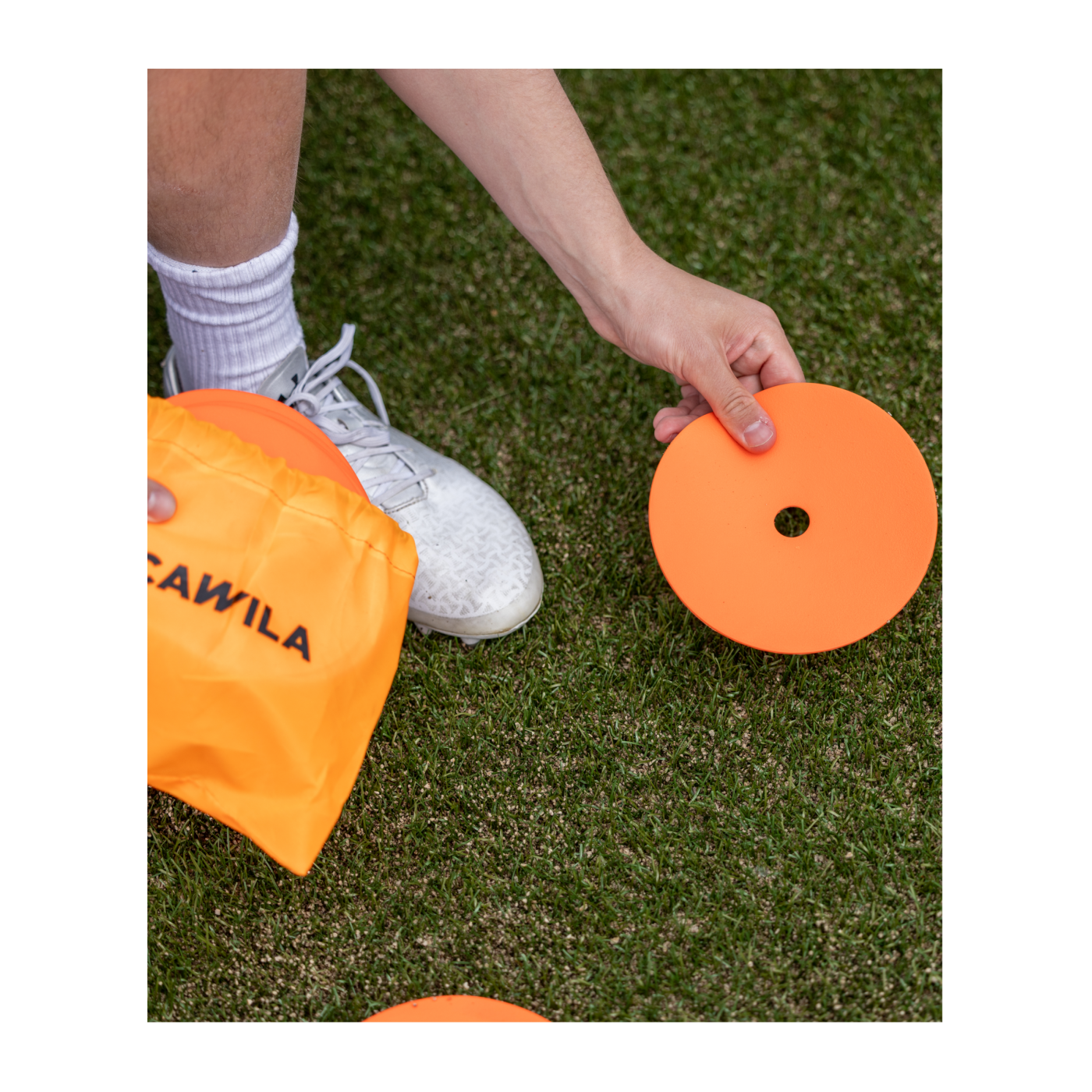 Cawila PRO TRAINING Floormark 10er Set d15mm Weiss