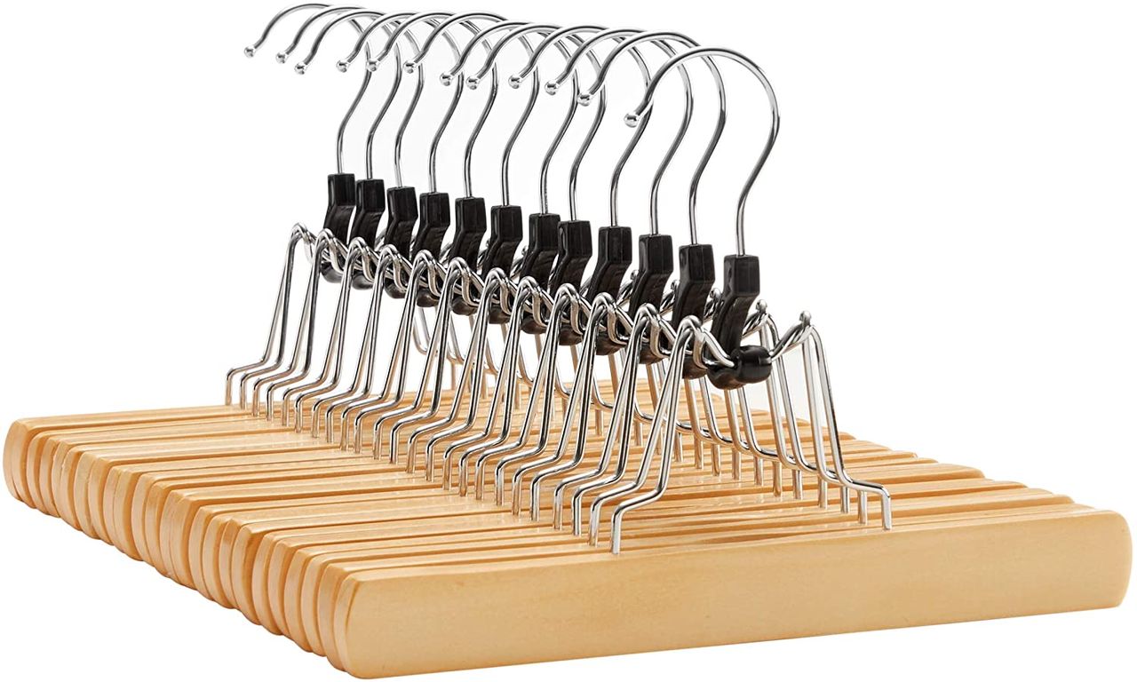 Songmics Rockbügel aus Holz, 12er Set