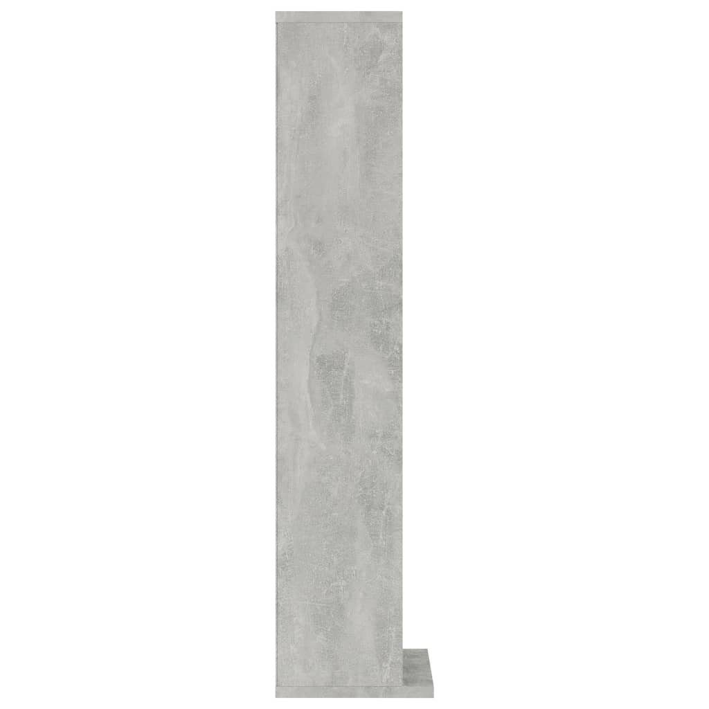 vidaXL CD-Regal CD-Schrank Betongrau 21x20x88 cm Holzwerkstoff, 1-tlg.