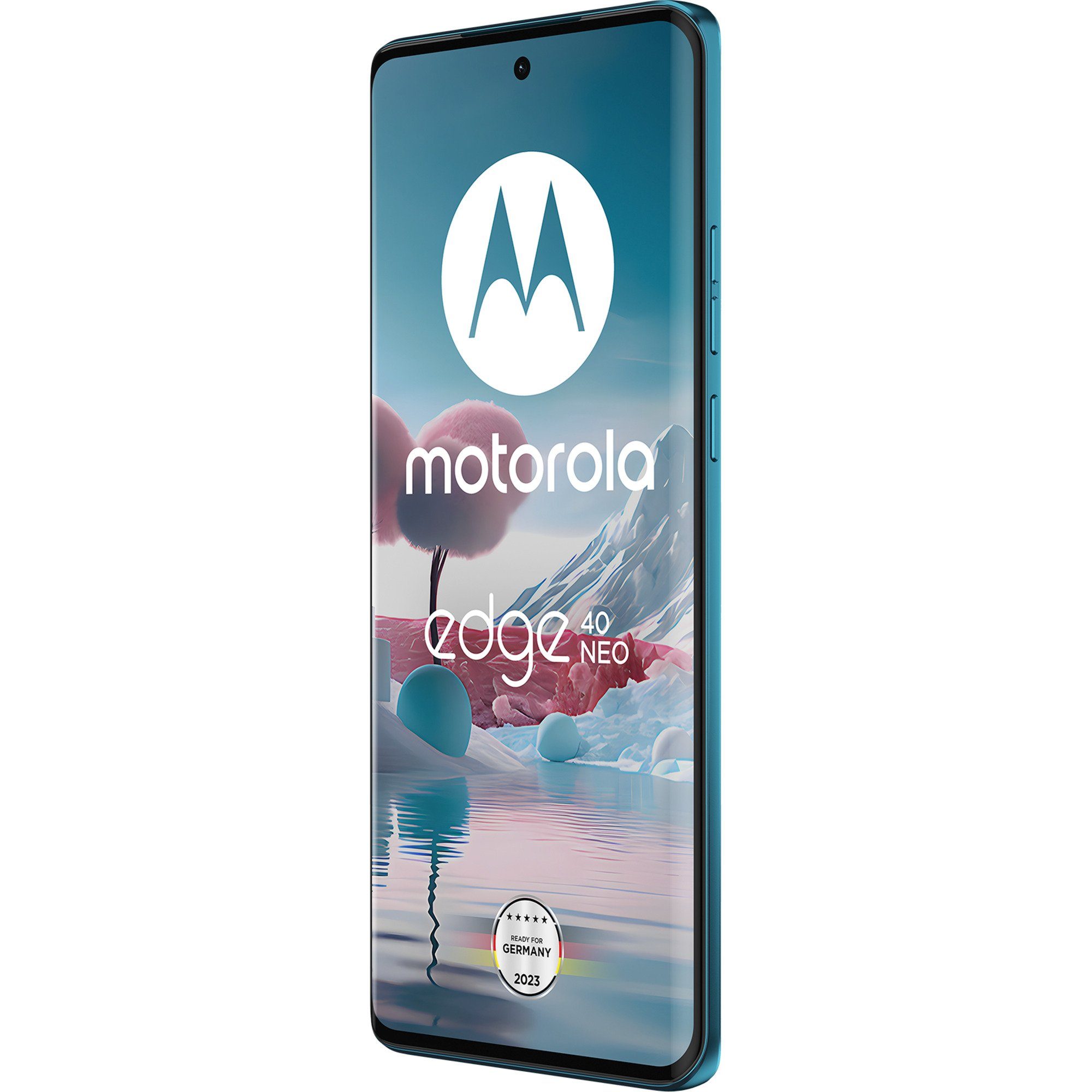Motorola Motorola edge 40 Neo 256GB, Handy, (Caneel Bay, Smartphone (50 MP MP Kamera)
