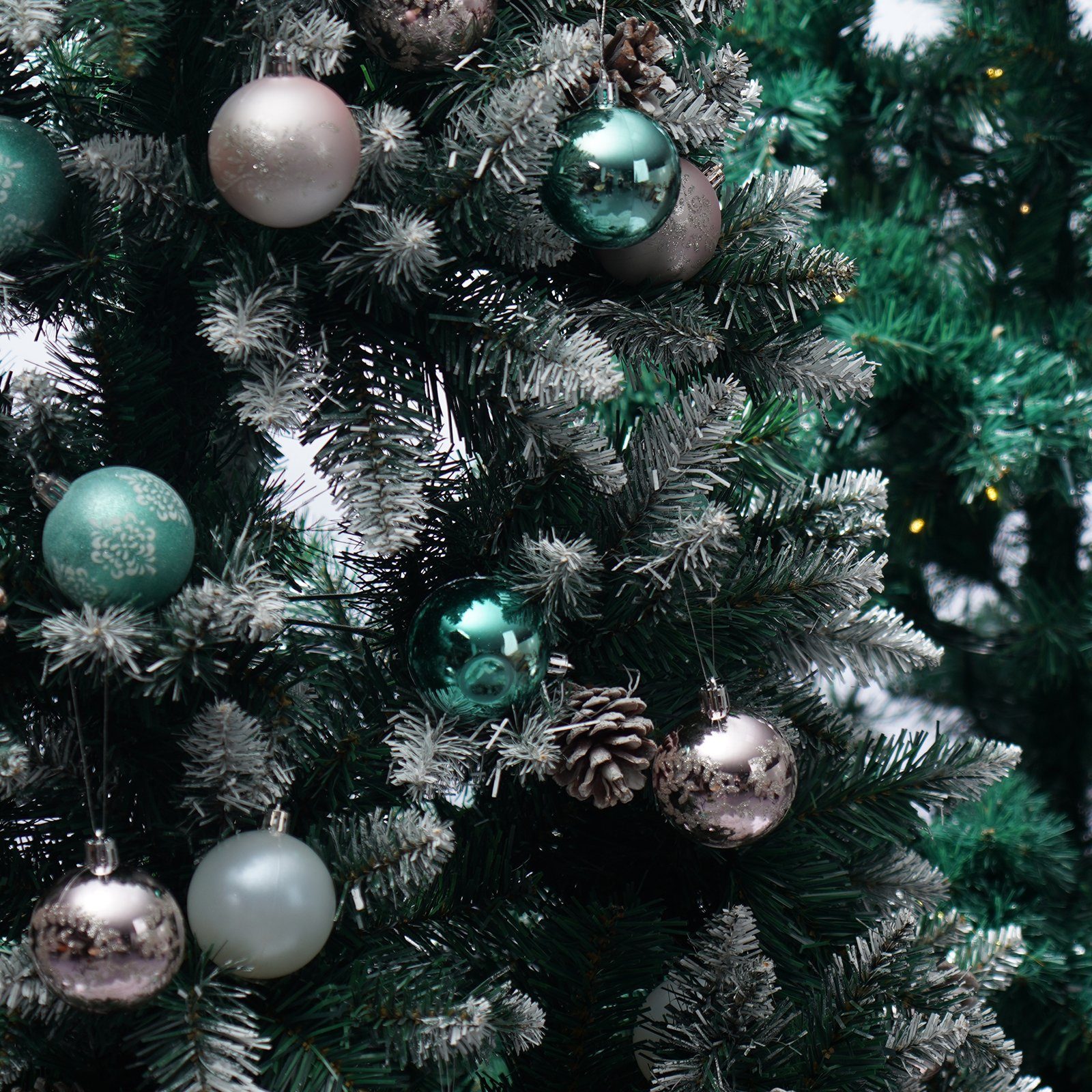 KAHOO Weihnachtsbaumkugel 30 bis 103tlg. Weihnachtskugel, Ø6cm Christbaumschmuck