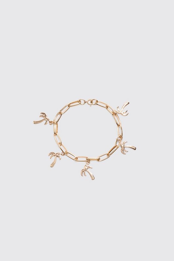 Palm Tree Charm Bracelet