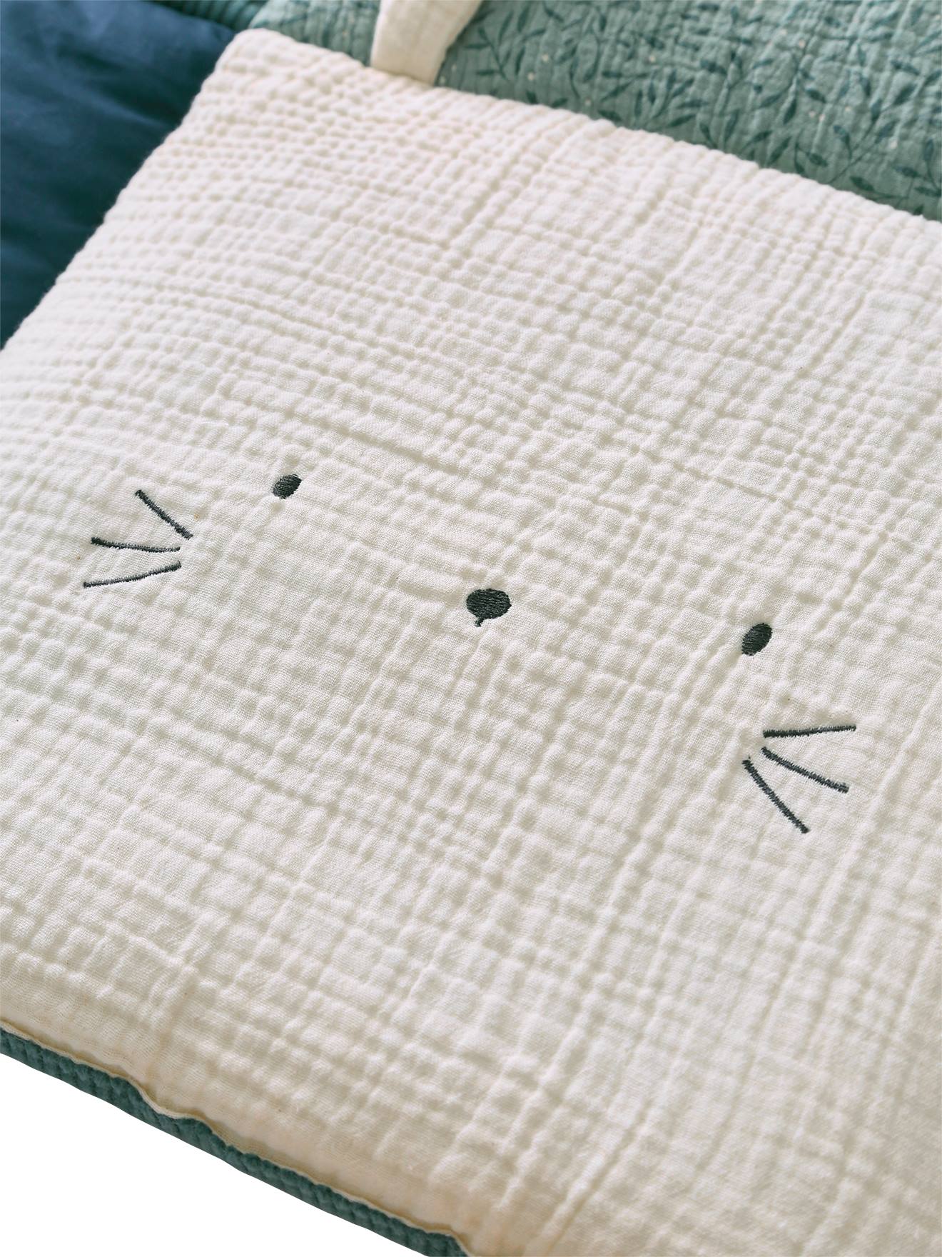 Vertbaudet Baby Spieldecke/ Laufstalleinlage MAGIC FOREST Oeko-Tex - grün bedruckt