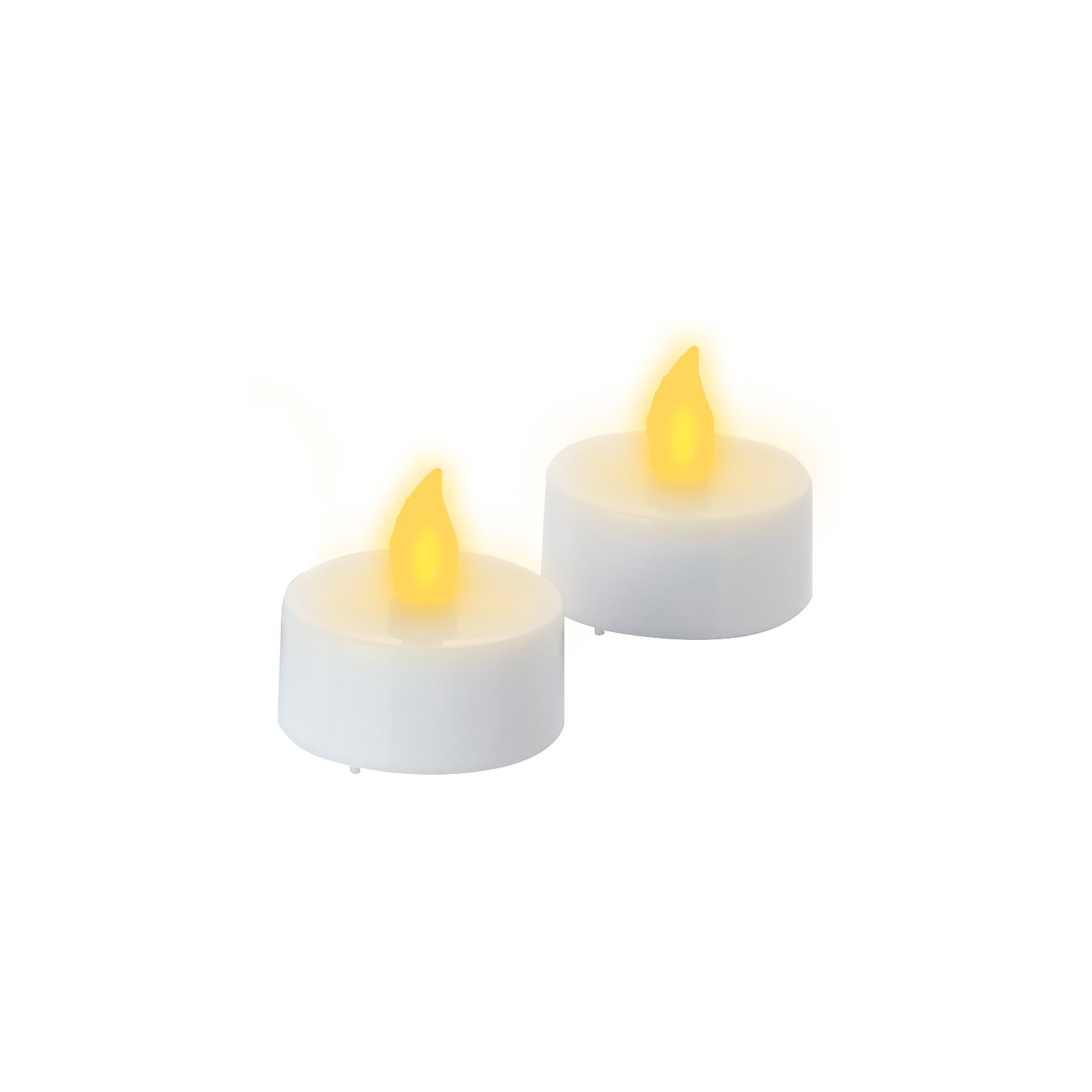 LED Teelichter, mit Timer, 4 cm Ø, 2 Stück
